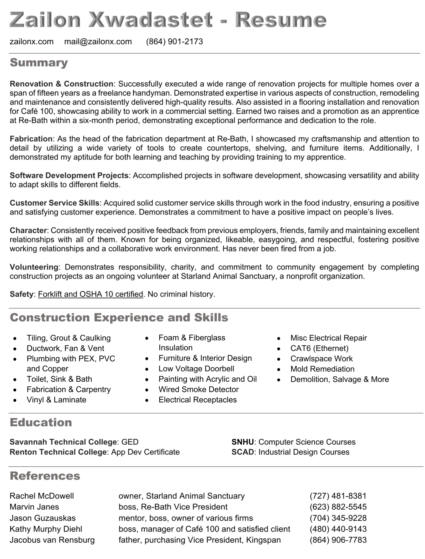 image of resume